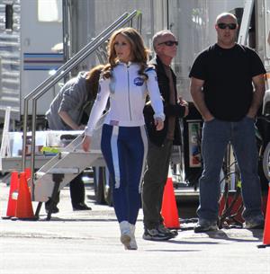 Jennifer Love Hewitt On the set of The Client List in Los Angeles January 4, 2013 