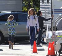 Jennifer Love Hewitt On the set of The Client List in Los Angeles January 4, 2013 