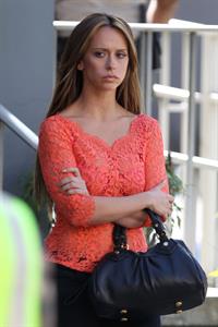 Jennifer Love Hewitt on the set of 'The Client List' in Los Angeles 11/8/12