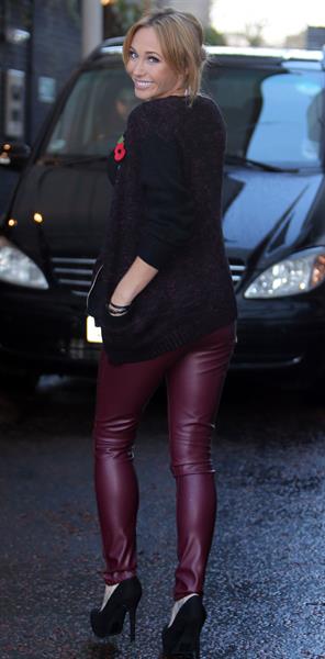 Jenny Frost ITV studios in London - November 1, 2012 