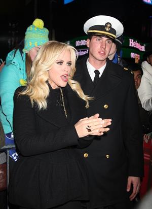 Jenny McCarthy New Year's Eve 2013 at Times Square in NYC 12/31/12 