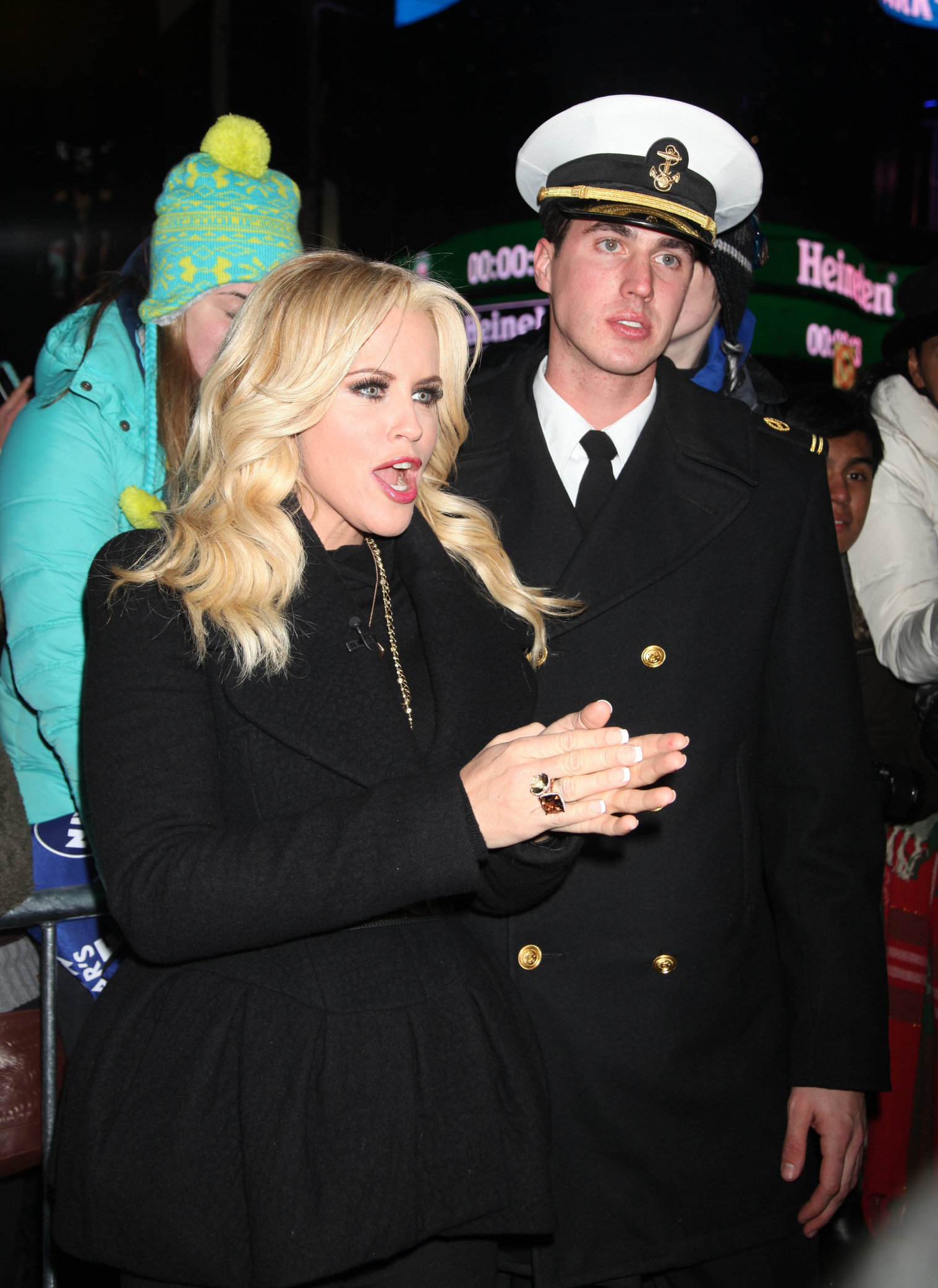 Jenny McCarthy New Year's Eve 2013 at Times Square in NYC 12/31/12 