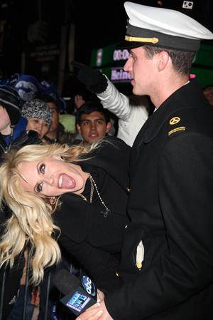 Jenny McCarthy New Year's Eve 2013 at Times Square in NYC 12/31/12 