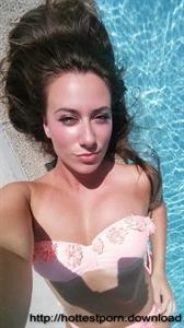 Anonymous in a bikini taking a selfie