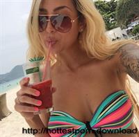 Anonymous in a bikini taking a selfie