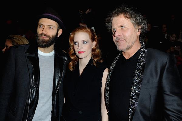 Jessica Chastain attends the Paris Fashion Week in Paris (02.03.2013) 