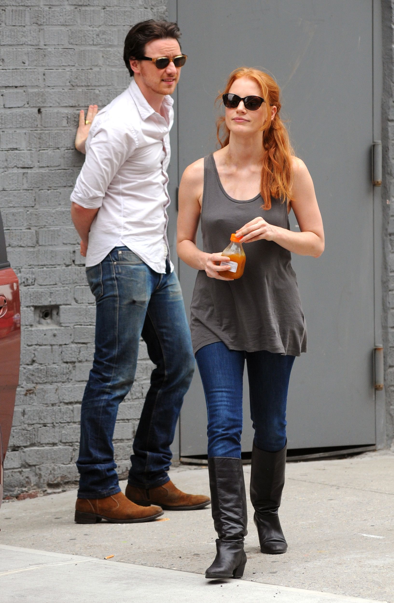 Jessica Chastain Pictures Jessica Chastain - The set of The Disappearance of Eleanor Rigby in New York City (13 Jul 2012)