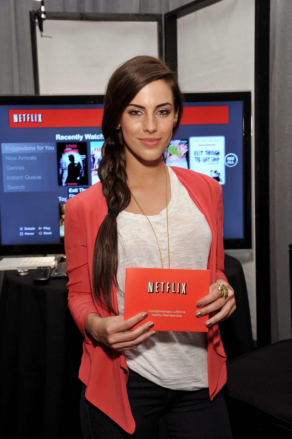 Jessica Lowndes Access Hollywood Stuff You Must Lounge on January 15, 2011