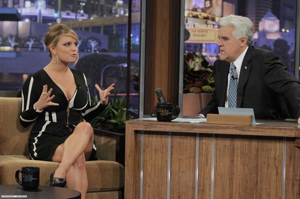 Jessica Simpson on The Tonight Show with Jay Leno on April 27, 2010 