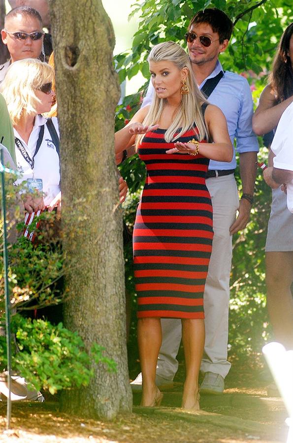 Jessica Simpson during a live taping of The View at Caesars Palace in Las Vegas 