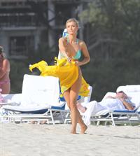 Joanna Krupa bikini candids on the beach in Miami 1/1/13 