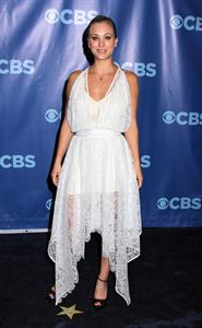 Kaley Cuoco CBS Upfront at the tent at Lincoln Center on May 18, 2011 