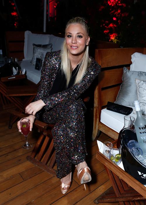 Kaley Cuoco Attends the Voli Light Vodka Benefit at SkyBar Mondrian in LA 06.12.12 