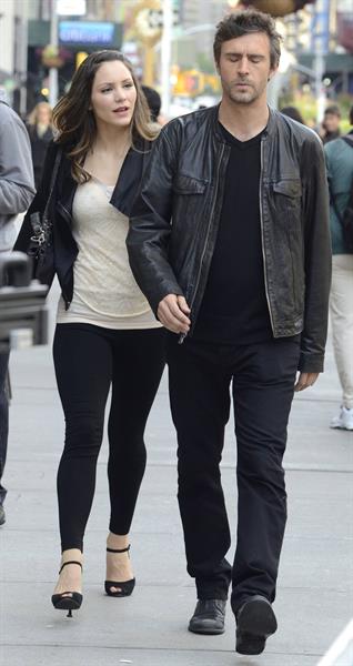 Katharine McPhee - On set of Smash in New York - September 14, 2012