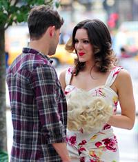 Katharine McPhee - On set of Smash in New York - August 17, 2012