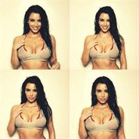 Kim Kardashian in lingerie