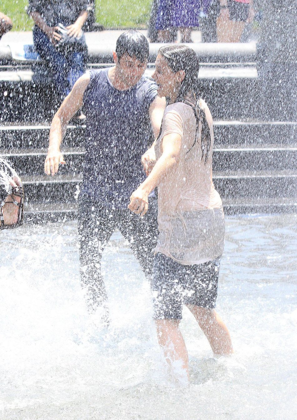 Katie Holmes Films  Mania Days  in Washington Square Park (May 21, 2013) 