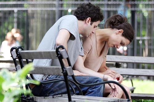 Katie Holmes Films  Mania Days  in Washington Square Park (May 21, 2013) 