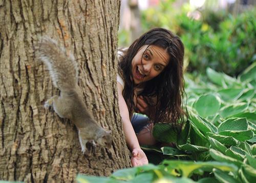 Katie Holmes Films  Mania Days  in Washington Square Park (May 21, 2013) 