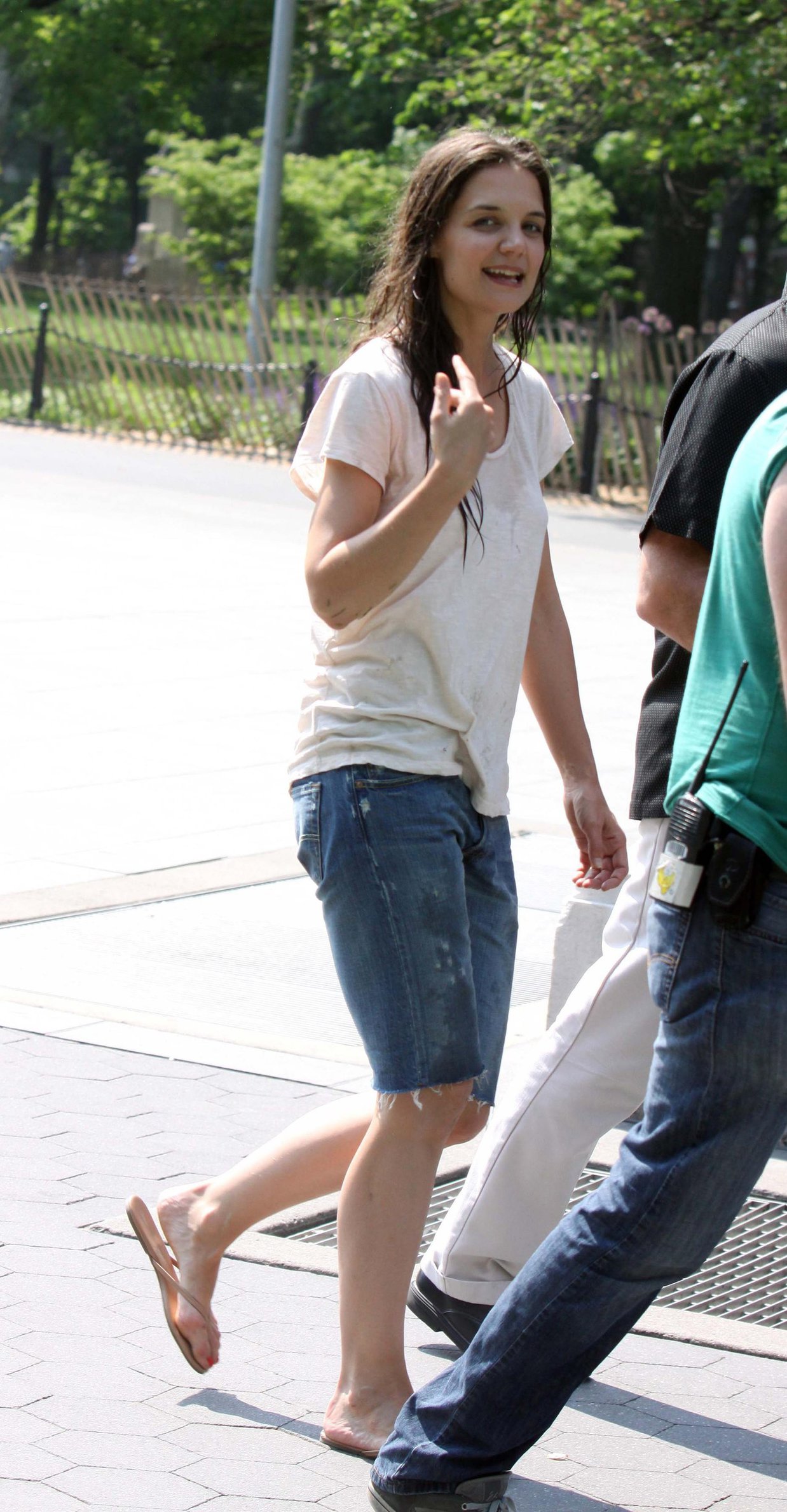 Katie Holmes Films  Mania Days  in Washington Square Park (May 21, 2013) 