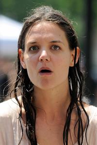 Katie Holmes Films  Mania Days  in Washington Square Park (May 21, 2013) 