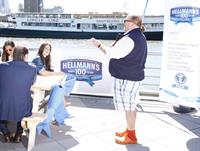 Katie Holmes At Pier 84 to Celebrate Hellmann`s 100th birthday At an Event Benefiting Feeding America 