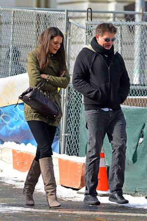 Katie Holmes out and about in New York City on January 26, 2013