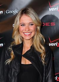 Katrina Bowden launch of Verizon's wireless Droid in New York
