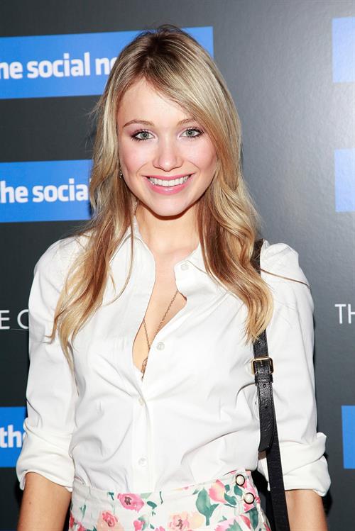 Katrina Bowden the Social Network New York Screening on September 29, 2010 