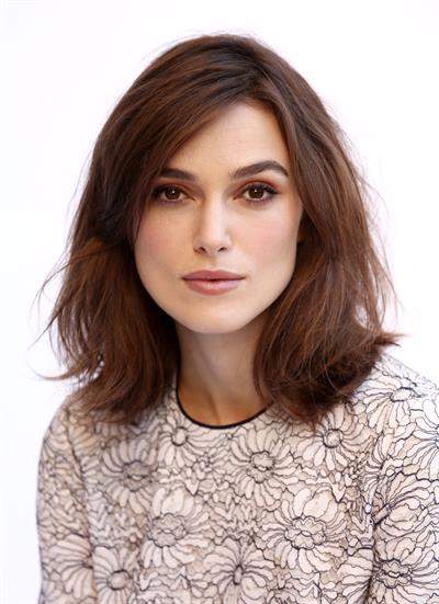 Keira Knightley posing for Matt Sayles portraits in New York City - November 13, 2012 