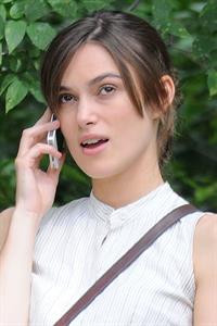 Keira Knightley on the set of 'Can A Song Save Your Life' in Central Park 8/7/12 