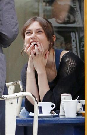 Keira Knightley -  Can A Song Save Your Life  set candids in New York City, July 9, 2012