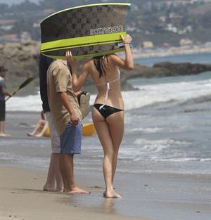 Kendall Jenner bikini candids in Malibu on July 4, 2013