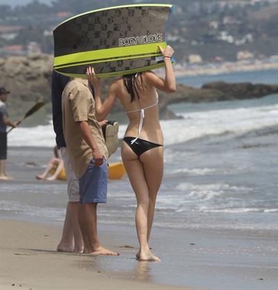 Kendall Jenner bikini candids in Malibu on July 4, 2013