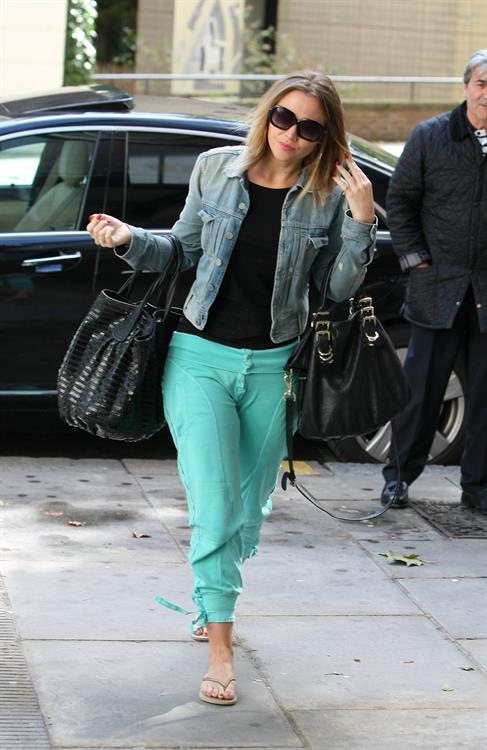 Kimberley Walsh  Arriving for rehearsals in central London - Sep 25, 2012 