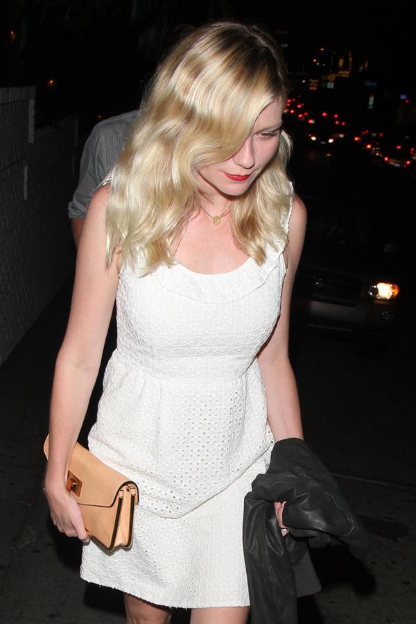 Kirsten Dunst arrives at the Chateau Marmont in West Hollywood 8/2/12 