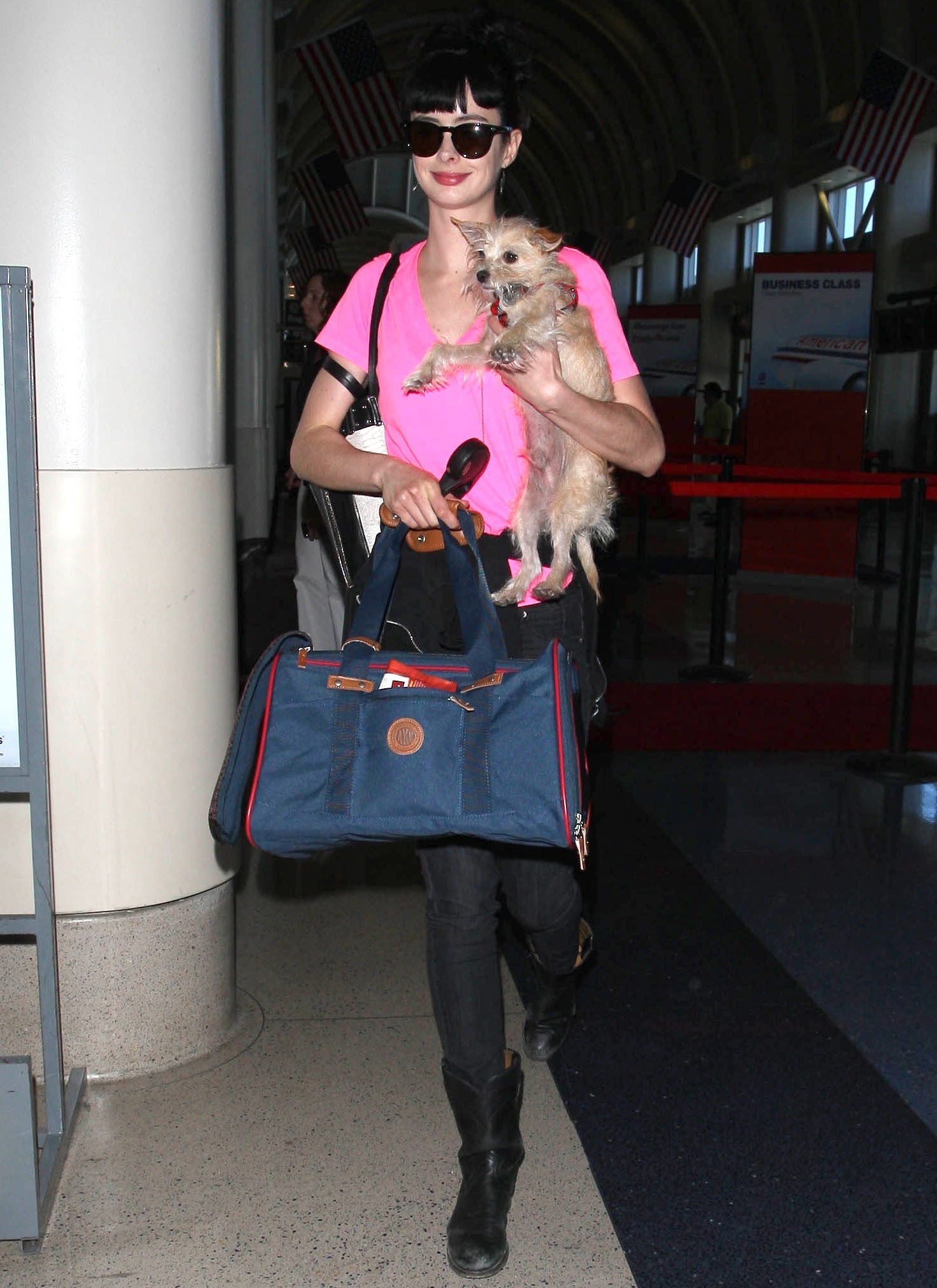 Krysten Ritter Pictures Krysten Ritter - Prepares to leave LAX in Los Angeles, California - June 8, 2012