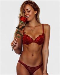 Karri Nicholas in lingerie