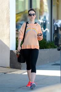 Lily Collins in Los Angeles 11/1/13  