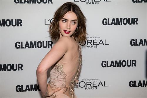 Lily Collins Glamour Magazine 23rd Annual Women Of The Year Gala in New York, Nov. 11, 2013 