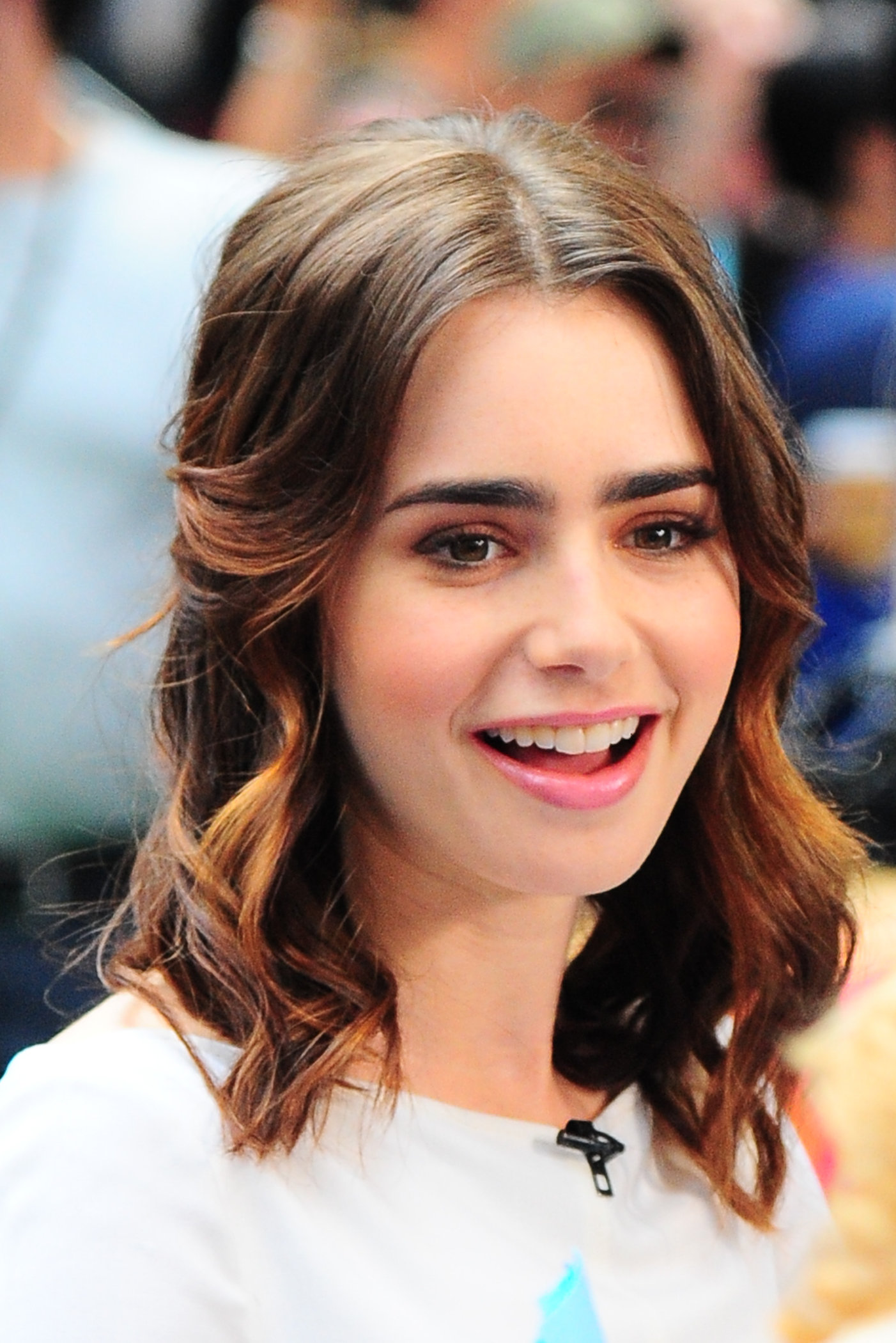 Lily Collins Outside 'Good Morning America' studio - New York, Aug. 7, 2013 