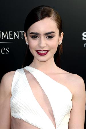Lily Collins The Mortal Instruments City Of Bones Premiere LA 8/12/2013 