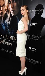 Lily Collins The Mortal Instruments City Of Bones Premiere LA 8/12/2013 