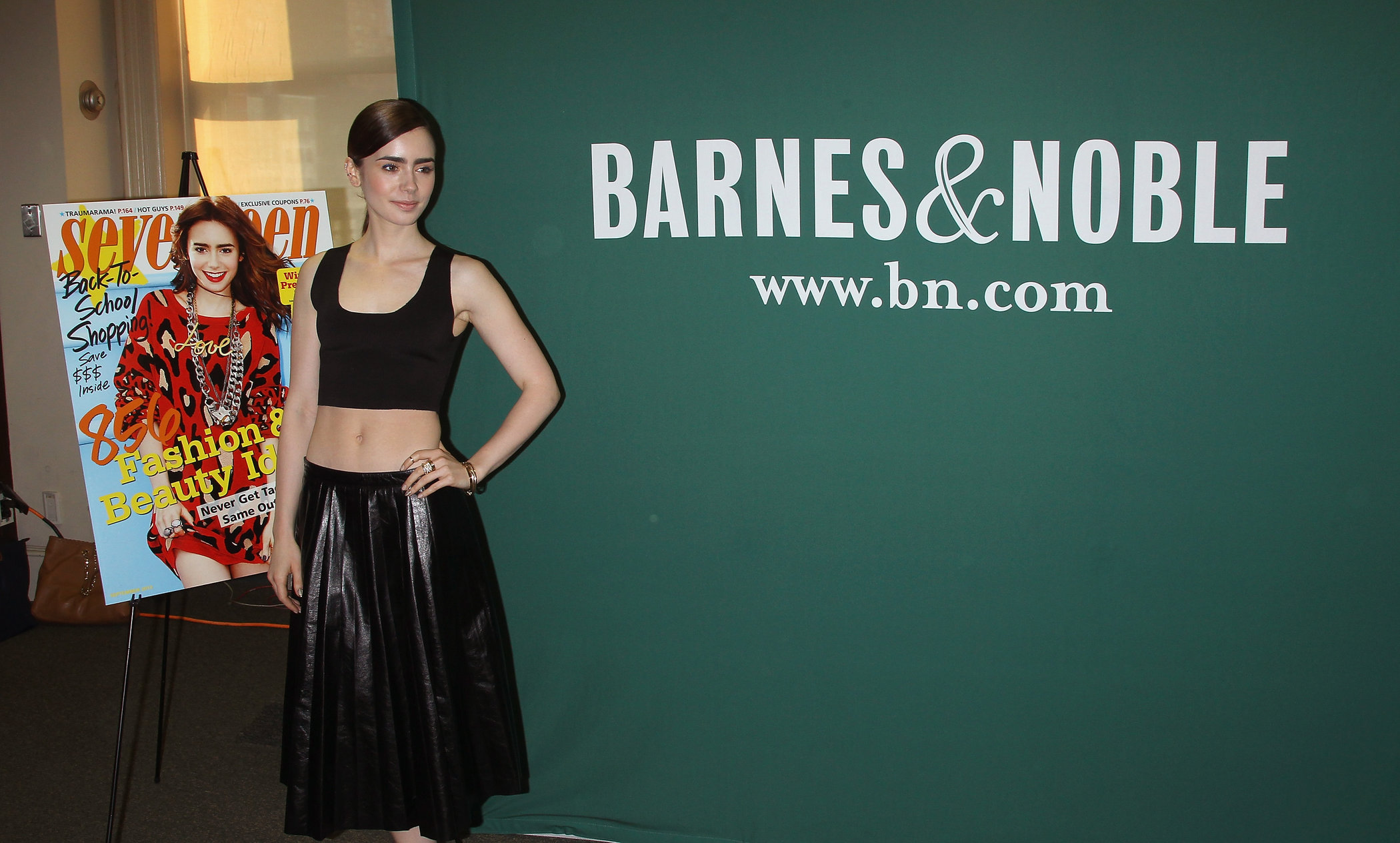 Lily Collins Seventeen Magazine September Cover Issue Celebration - New York, Aug. 6, 2013 