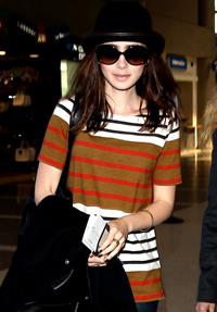 Lily Collins LAX airport in Los Angeles, March 4, 2013 
