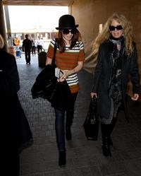 Lily Collins LAX airport in Los Angeles, March 4, 2013 