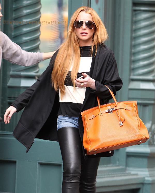 Lindsay Lohan in Manhattan on September 25, 2013