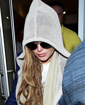 Lindsay Lohan at LAX Airport 4/18/13