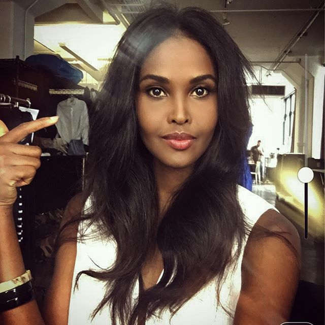 Ubah Hassan taking a selfie