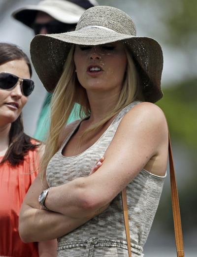 Lindsey Vonn First round of the 2013 Masters Tournament at Augusta National Golf Club 11.04.13 